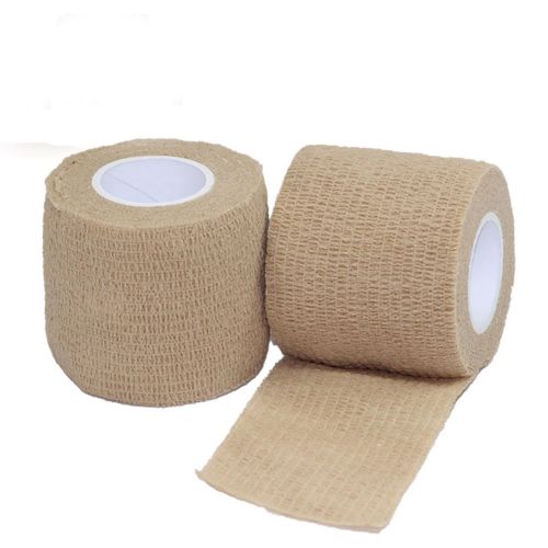 24 Rolls/Pack Self Adhesive Non Woven Cohesive Bandage 2&#034;X5 Yards Skin Color