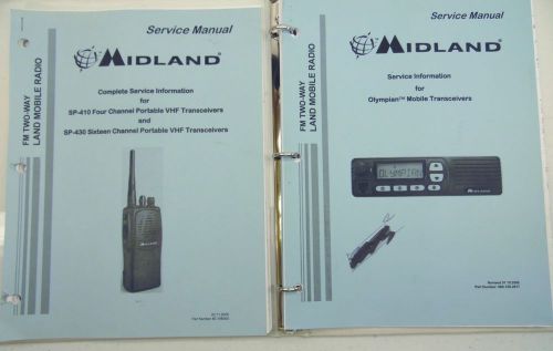 Midland FM Two-Way Radio Service Manuals Set/2 Pre-Loved