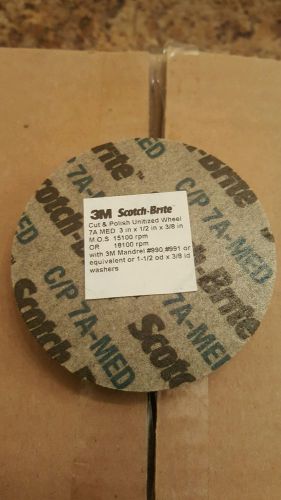 3M Scotch Brite Cut and Polish Wheel 20 Count FREE SHIPPING