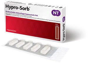 2 x Haemostatics Hypro-Sorb NT - Bioabsorbable DENTAL FELT Implant Bone Graft CE