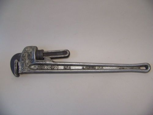 Ridgid 24&#034;  824 aluminum pipe wrench for sale