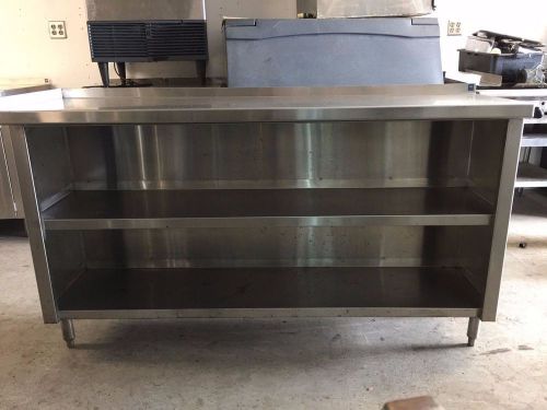 STAINLESS STEEL RESTAURANT PLATE SHELF/ DISH CABINET- NSF CERTIFIED