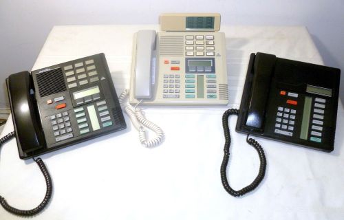 [Lot of 3] Nortel Norstar Phones (1) M7310 with BLF Add On (1) M7310, (1) M7208B