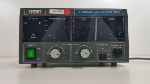 Storz 26012c electronic laparoflator insufflator with yoke hose and storz 495 q for sale