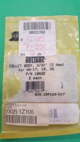 GENUINE  ESAB HELIARC 3/32&#034; COLLET BODIES for HW-17, 18 and 26, 4 pcs, NEW, USA