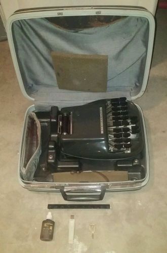 STENOGRAPH STENO-LECTRIC Dictation Machine Reporter Court Shorthand - With Case