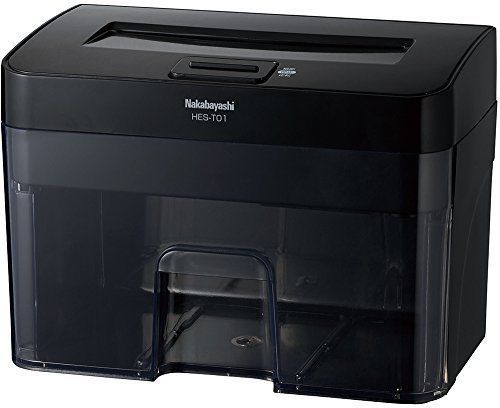 Nakabayashi Paper Electric Shredder Black HES-T01BK