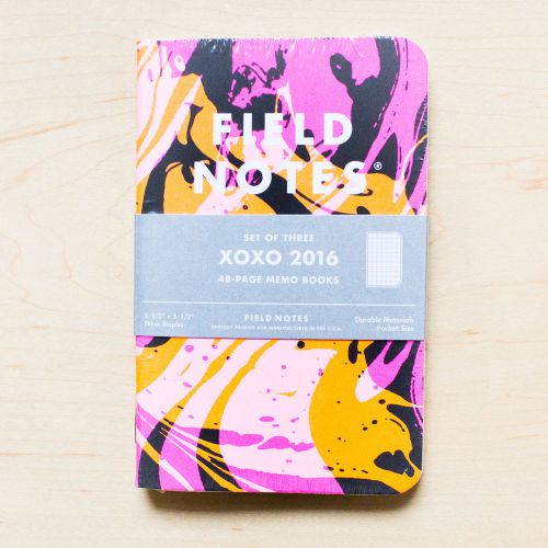 FIELD NOTES XOXO Festival 2016 - 3 Sealed Notebooks