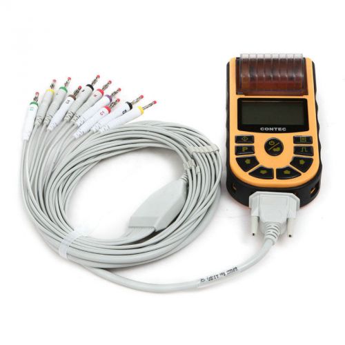 [US]  Digital Single 1-Channel ECG EKG Cardiograph +Printer+Software