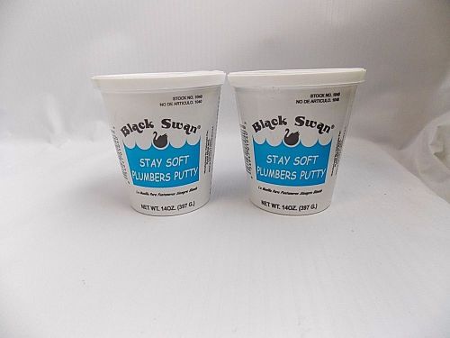 2 pack Stay Soft pipe Plumber Putty 14oz GAS PROOF, ODOR PROOF &amp; WATER RESISTANT