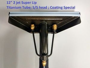 Carpet wand 12&#034; width 2 jet 1.5&#034; titanium tube special coat telfon super lip usa for sale
