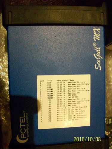 Pctel seegull mx scanning receiver, scanner, gsm, wcdma, lte fdd option, 8 bands for sale