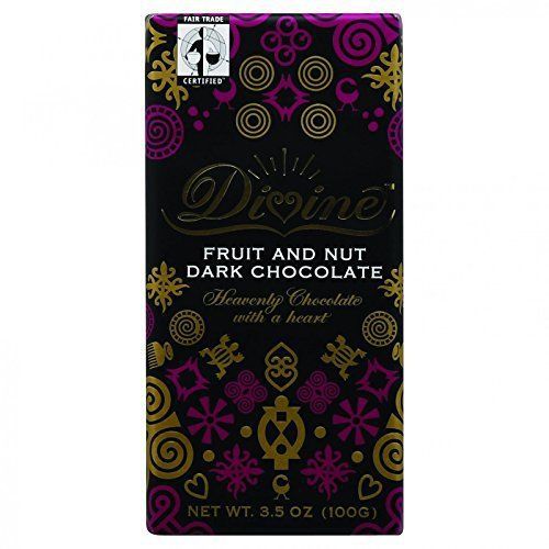 Divine Chocolate Fruit &amp; Nut, Dark Chocolate, 3.5-Ounce ( Value Bulk Multi-pack)