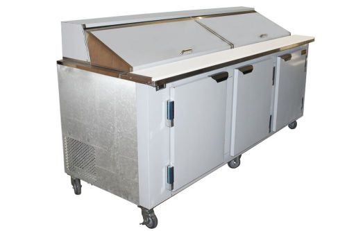 Cooltech 3-Door Refrigerated Sandwich Prep Table 84&#034;