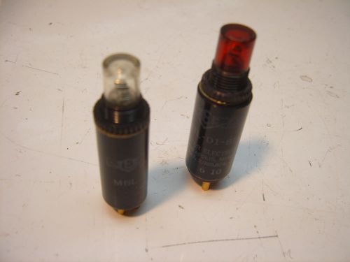 (2) TEC Lite Transistor Electronics Corp Pushbutton Switch &amp; Indicator NOS