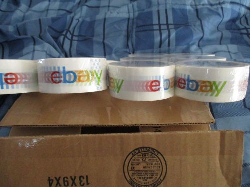 eBay Logo Brand Printed Packing / Sealing Tape 12 Rolls 2&#034;x 110 Yards