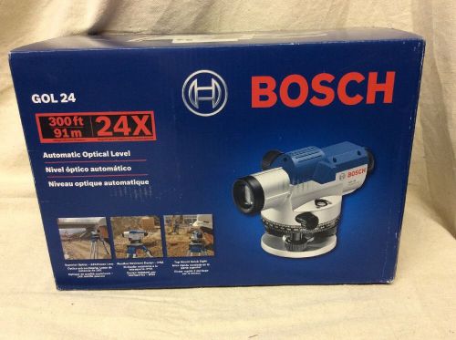 Bosch gol24 300-foot 24x power lens automatic optical level - new! for sale