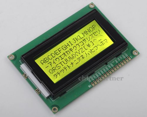 Lcd1604 5v 16x4 black character lcd display module lcm yellow/green blacklight for sale