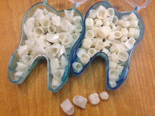100Pcs Dental Temporary Crown Veneers Material Anterior Front Back Molar Teeth