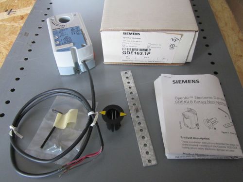 Siemens GDE163.1P OpenAir Electronic Damper Rotary Actuator 44lb-in NEW