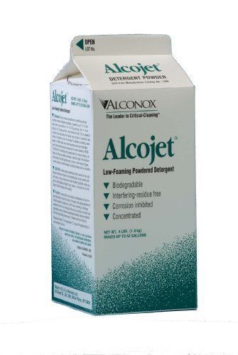 Alconox 1404 Alcojet Low Foaming Powdered Detergent, 4 lbs Box Case of 9
