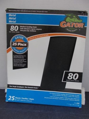 Metal Sanding Cloth - 80 Grit (25ct) - Gator