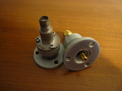 Two Alford (Teleplex) Type 2788 and 2789 SMA adapters for slotted line