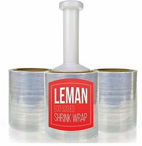 Shrink wrap includes 3 rolls of premium 5 inch stretch wrap with reusable for sale