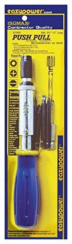 Eazypower 81968 1-piece push pull click click 9-1/2 to 12-inch screwdriver for sale