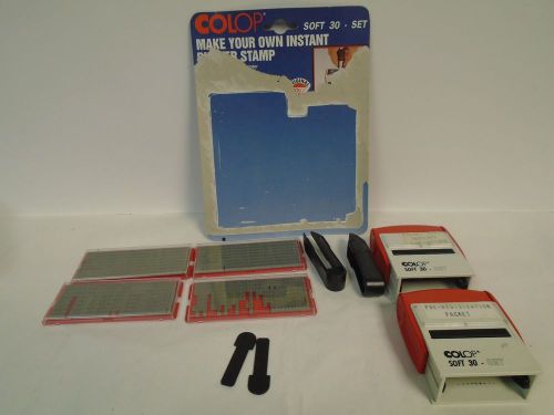 Colop Make Your Own Rubber Stamp Kit * 2 *Soft 30 Sets