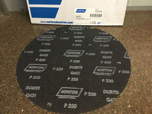 Floor Sanding Screen Discs 220 Grit 16&#034; Norton Durite Q421 Buffer Mesh (10 PACK)