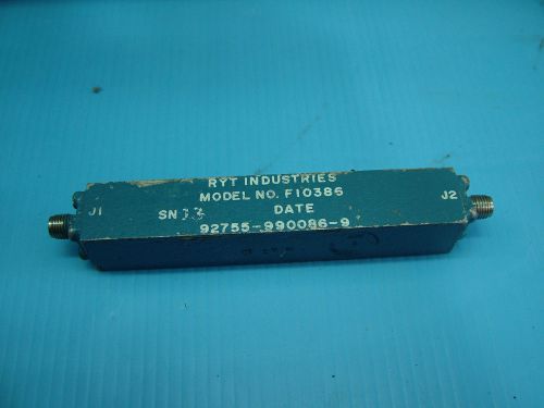 Bandpass Filter F10386 CF: 15.82GHz Bw: 4.7GHz Loss: 0.8dB