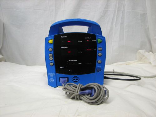 GE Dinamap ProCare 300 Patient Monitor Blood Pressure Masimo SpO2 NIBP recorder