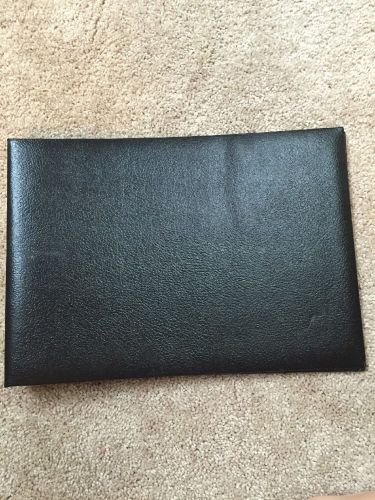 7-Ring Business Check Binder Hardcover 1 inch Black Vinyl