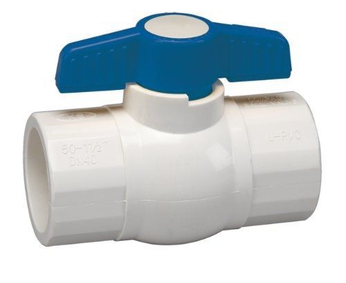Homewerks vbv-p40-e8b ball valve, pvc schedule 40, solvent x solvent, 2-inch for sale