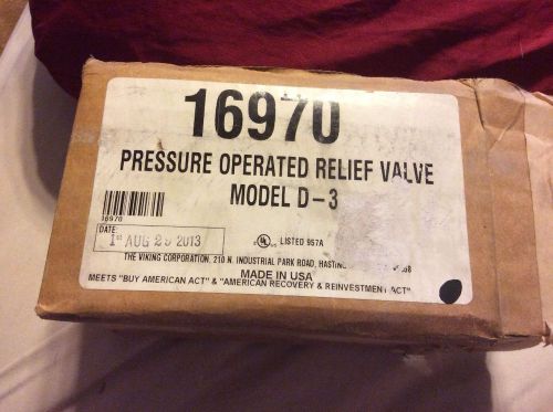 Viking Pressure Relief Valve Model D-3 16970
