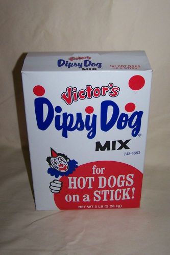 ONE 5 LBS BOX OF DIPSY DOG CORN DOG MIX