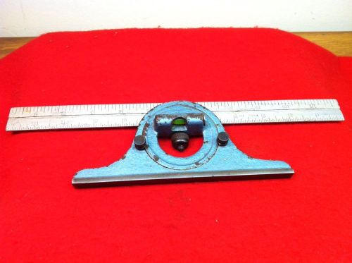Vintage globemaster 12&#034; combination square &amp; level old hand tool nice! for sale