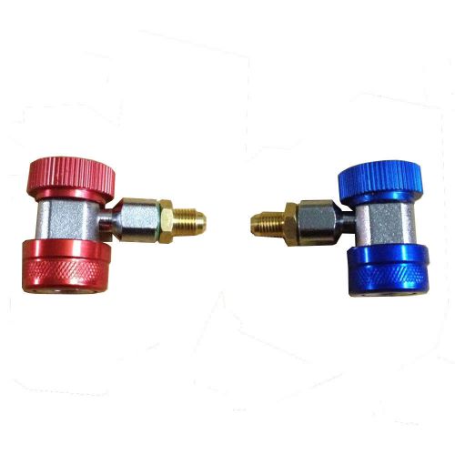 2pcs r134a air condition quick coupler adapters automotive refrigerant connector for sale