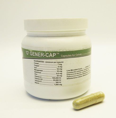 Bio Vet &#039;O&#039; Gener-Cap Calf Capsules Nutritional  Microbial Supplement 50 Count J