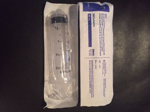 60cc syringes sterile 60ml pack of 2 new! syringe only no needle!! for sale