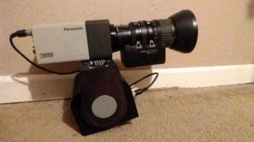 Panasonic WVE550 security camera &amp; fuji zoom lens, telemetrics PTZ mount