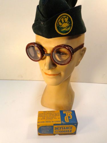 1930s Defiance Bakelite Safety Goggles In The Box,Steampunk,Cosplay,Motorcycle?