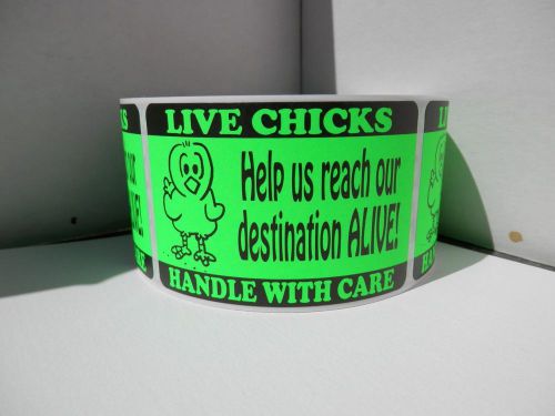 LIVE CHICKS Help us reach our destination ALIVE Hatching Egg green Labels 250/rl