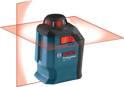 Bosch GLL2-20 360-Degree Three Line Selection Mode Self-Leveling Cross Laser