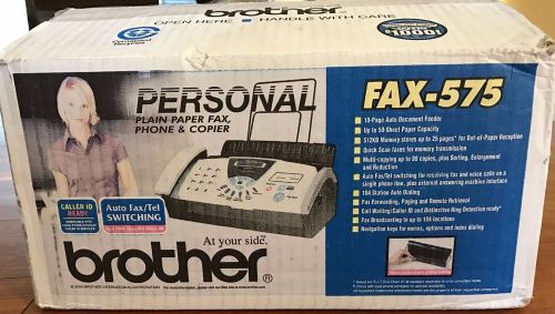 Brother Personal FAX-575 Fax Machine with Phone and Copier