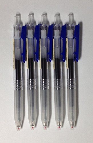 Muji MUJI Clear Ballpoint Gel Pen [Blue] 0.5mm x 5