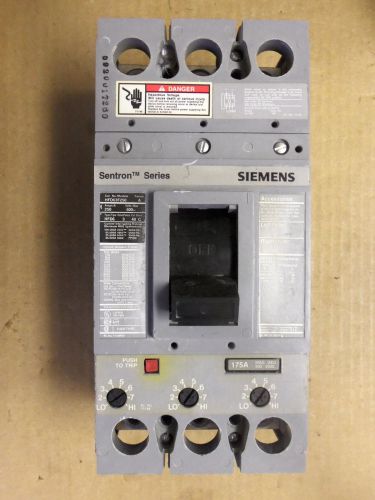 Siemens HFD HFD63F250 3 pole 175 amp trip 600 volt circuit breaker
