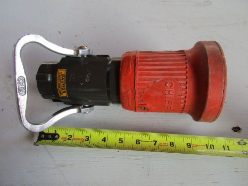 1 1/2&#034; fire hose bale handle valve with adjustable fog or flush nozzle