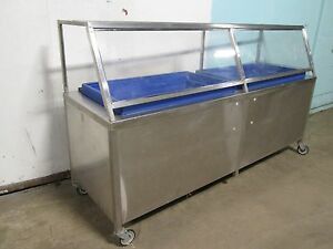 &#034;UNIVERSAL STAINLESS INC&#034; H.D.COMMERCIAL ICE BED/BATH COLD FOOD, SEAFOOD DISPLAY